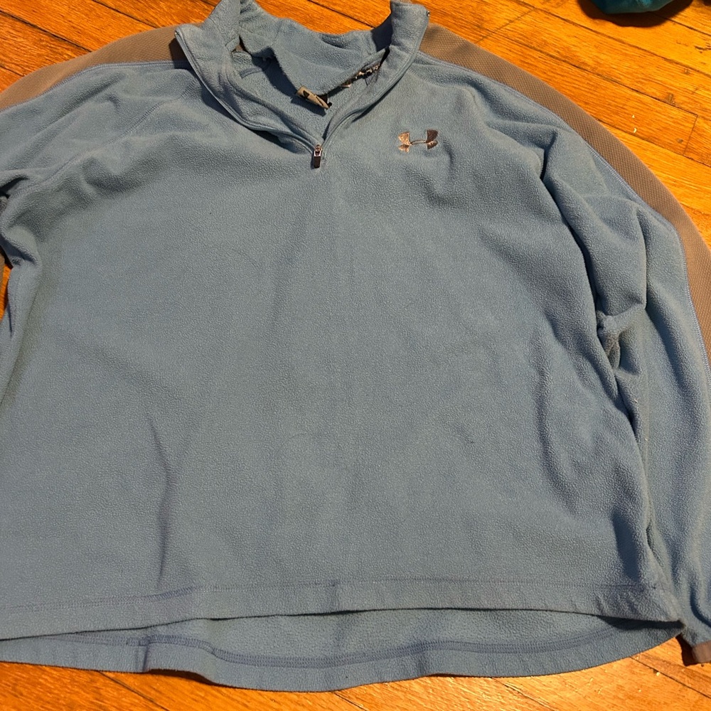 Under Armour Steel Blue Quarter-Zip Fleece
